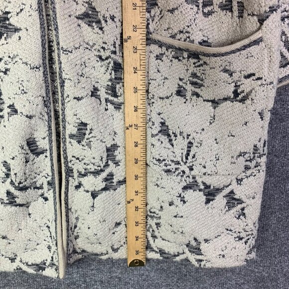 NWT J. Jill Oatmeal HM Womens Floral Knit Cardigan Jacket Beige & Gray M Petite - Picture 6 of 14